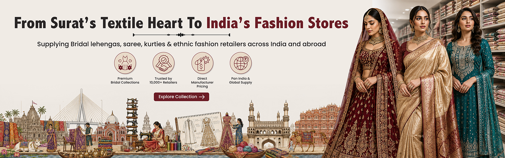 best lehenga wholesaler in surat in Surat