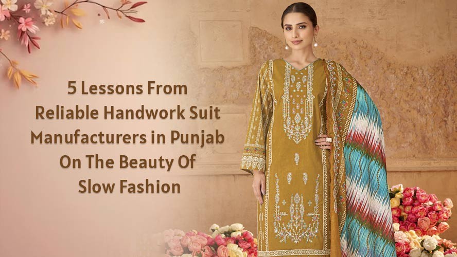 5 Lessons From Reliable Handwork Suit Manufacturers in Punjab On The Beauty Of Slow Fashion