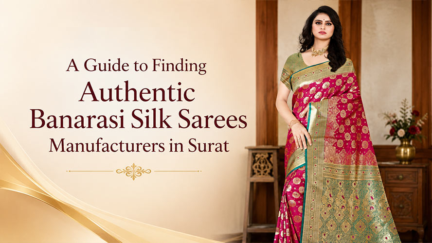 A Guide to Finding Authentic Banarasi Silk Sarees Manufacturers in Surat