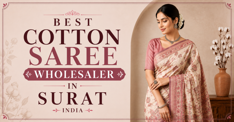 Best Cotton Saree Wholesaler in Surat India | Ajmera Fashion