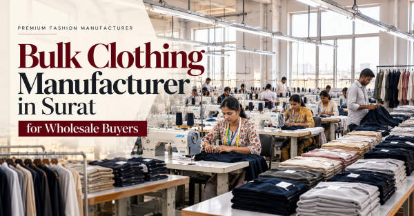Bulk Clothing Manufacturer in Surat for Wholesale Buyers