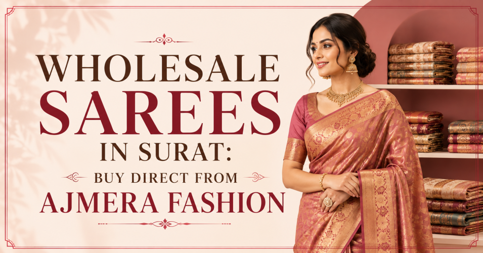 Wholesale Sarees in Surat from Ajmera Fashion