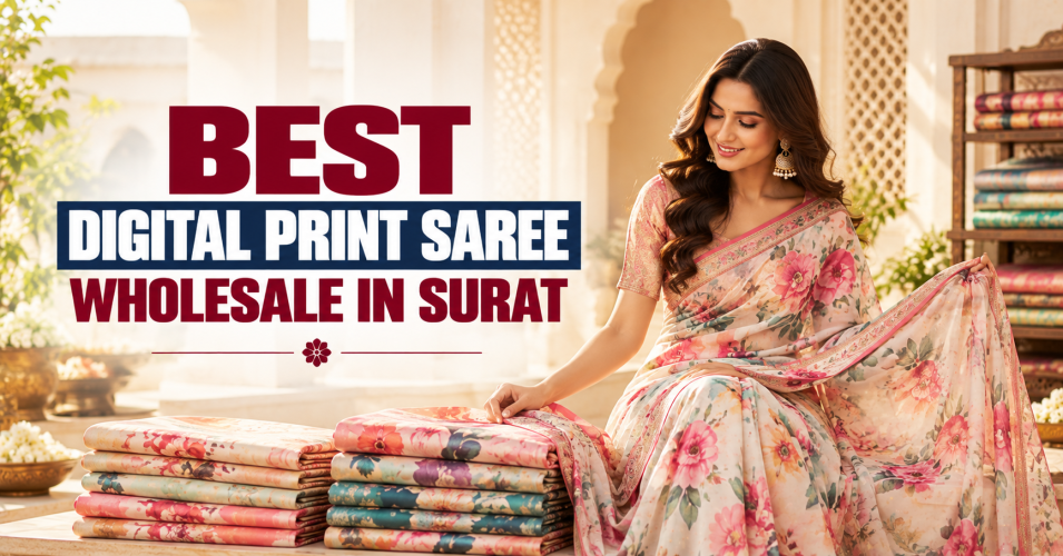 Digital Print Saree Wholesale in Surat