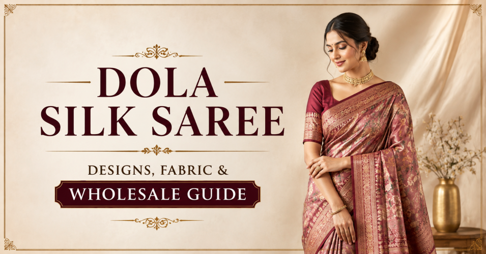 Dola Silk Saree – Fabric Designs Uses and Wholesale Guide