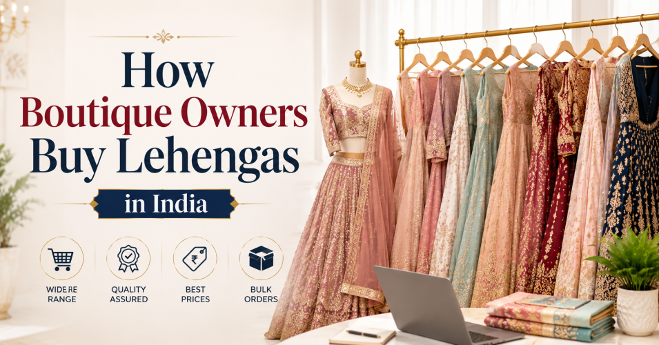 How Boutique Owners Buy Lehengas in India – Complete Sourcing Guide