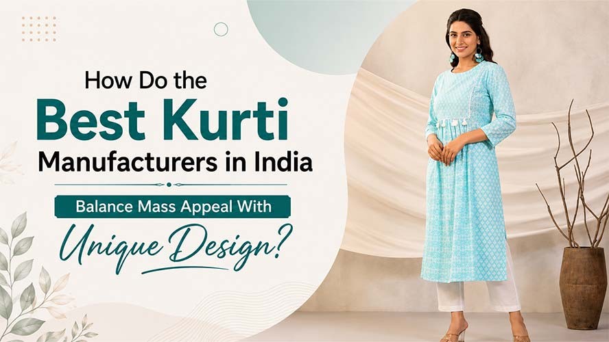 How Do the Best Kurti Manufacturers in India Balance Mass Appeal With Unique Design