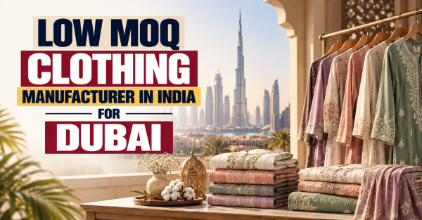 Low MOQ Clothing Manufacturer in India for Dubai