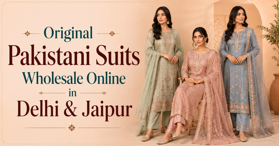 Original Pakistani Suits Wholesale Online in Delhi and Jaipur