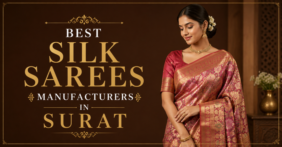 Silk Sarees Manufacturers in Surat | Ajmera Fashion