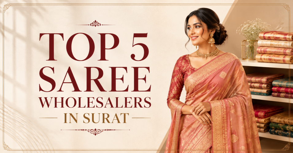 Top 5 Saree Wholesalers in Surat for B2B Buyers