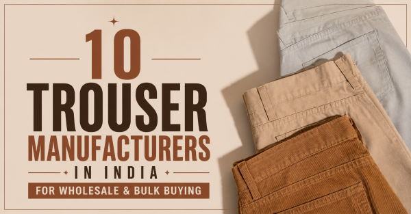 10 Trouser Manufacturers in India for Wholesale & Bulk Buying