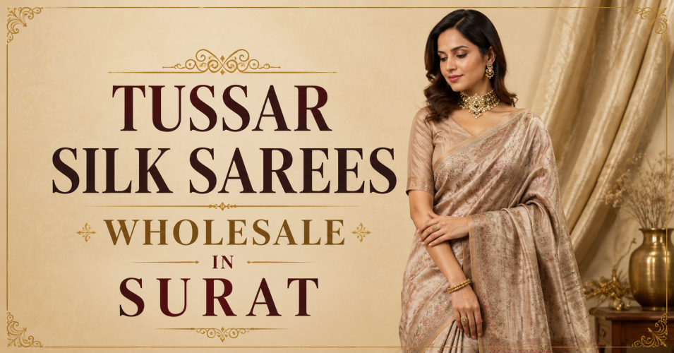 Tussar Silk Sarees Wholesale in Surat B2B Suppliers Guide
