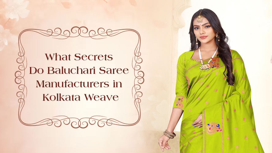 What Secrets Do Baluchari Saree Manufacturers in Kolkata Weave