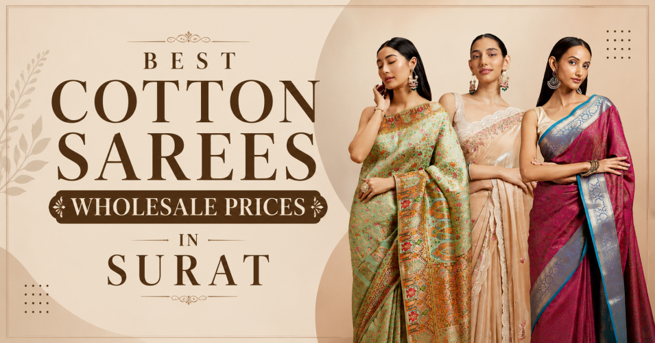 Wholesale Cotton Sarees in Surat with Price