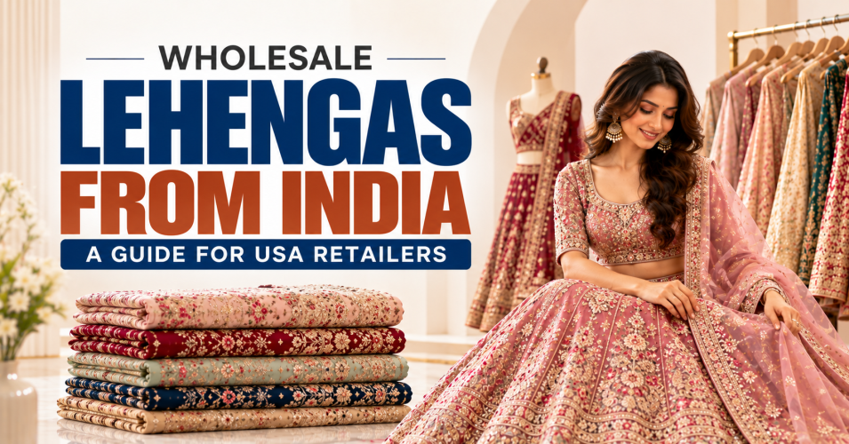 Wholesale Lehengas from India: A Guide for USA Retailers