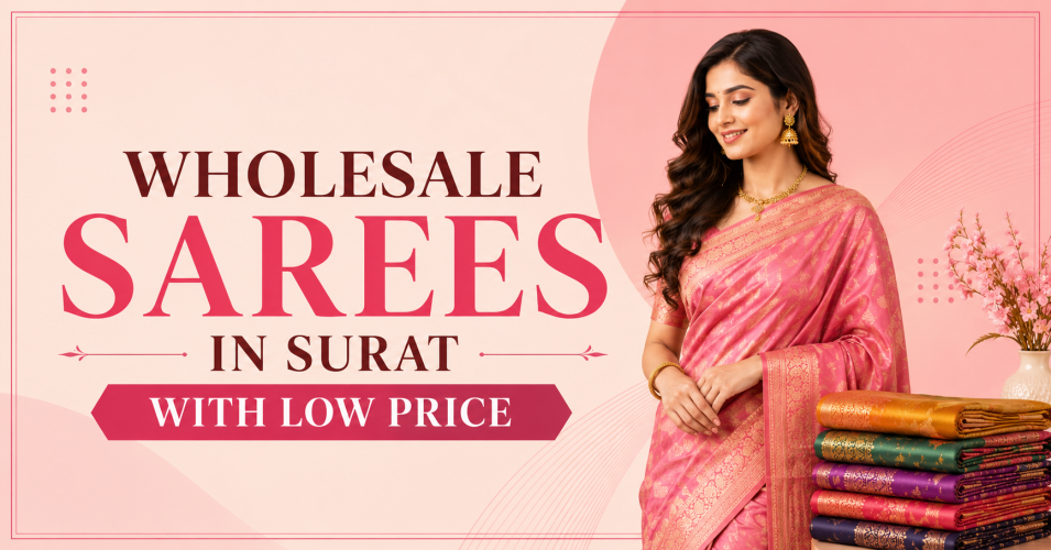 Wholesale Sarees in Surat with Low Price | Ajmera Fashion