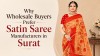 Why Wholesale Buyers Prefer Satin Saree Manufacturers in Surat