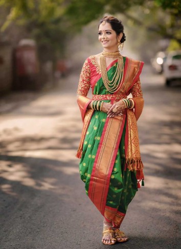 6 War Saree Manufacturers in Tamil Nadu, Resham Handloom Yeola Paithani