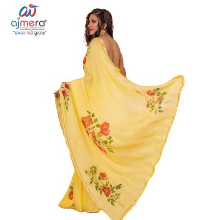 Hand Painted Saree Manufacturers in Surat