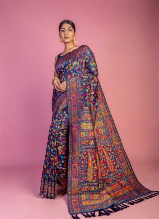 Kashmiri Print Saree Manufacturers in Surat