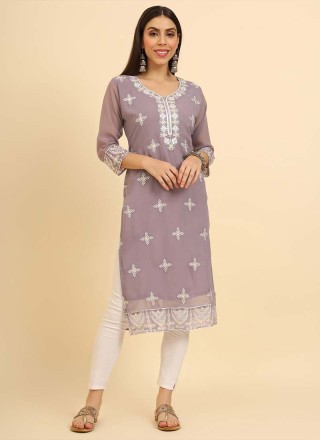 Ladies Chikan Kurtas Manufacturers in Surat
