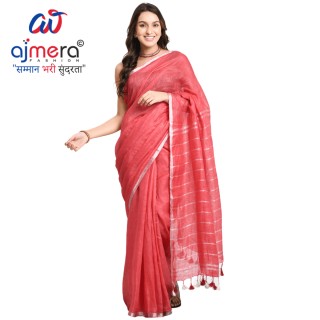 Linen Silk Saree Manufacturers in Surat