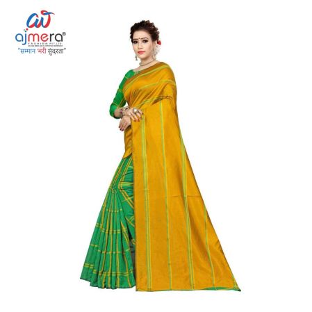 Polyester Cotton Sarees Manufacturers in Surat