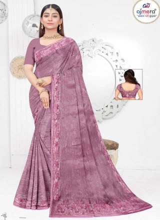 Polyester Dyed Thread Sarees Manufacturers in Surat