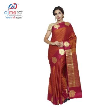 Polyester Dyed Thread Sarees in Surat