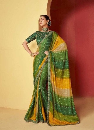 Printed Chiffon Saree Manufacturers in Surat