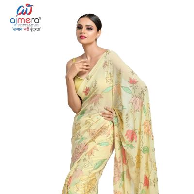 Printed Georgette Saree in Changlang