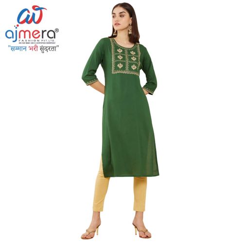 Rayon Embroidered Kurti Manufacturers in Patna