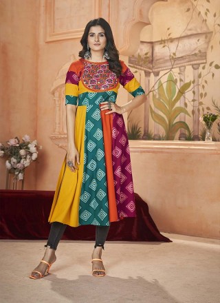 Rayon Ladies Kurtis Manufacturers in Surat