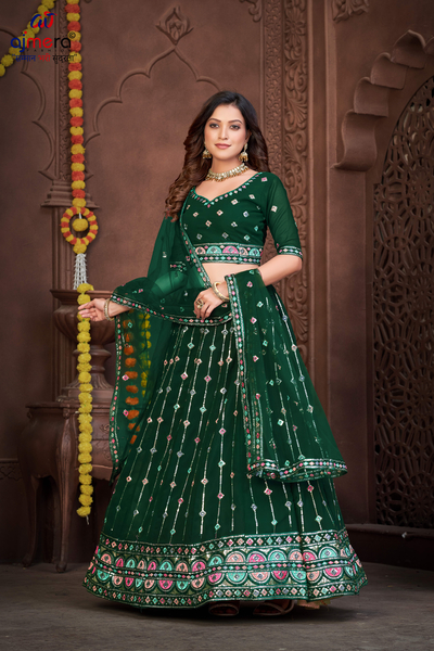  Georgette Lehnga (3) Manufacturers, Suppliers in Solan