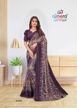  Glamorous Geogate Chiffon Saree with Fancy Pattern (31610)