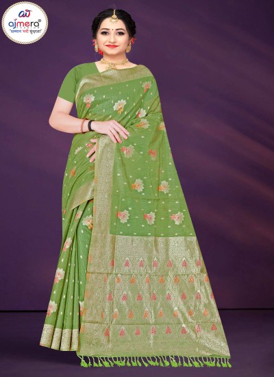 Banarasi Cotton Saree – Classic Elegance with Timeless Weave Manufacturers, Suppliers, Exporters in Surat