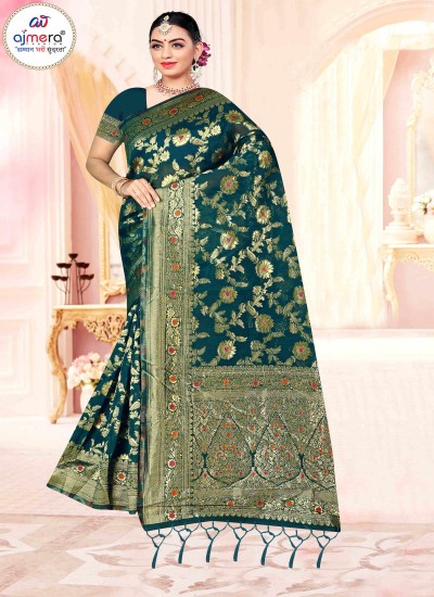 Banarasi Cotton Silk Blend Jacquard Saree – Classic Elegance with Intricate Weave Manufacturers, Suppliers, Exporters in Surat