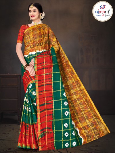 Beautiful Cotton Zari Border Saree – Elegant Charm with a Touch of Luxury Manufacturers, Suppliers, Exporters in Surat