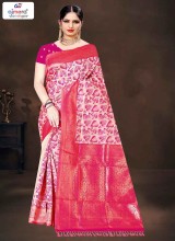 Classic Banarasi Cotton Saree with Traditional Weave