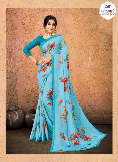 Designer Chiffon Saree – High-Fashion Elegance with Artistic Flair Manufacturers, Suppliers, Exporters in Surat