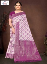 Exquisite Banarasi Cotton Saree with Traditional Elegance
