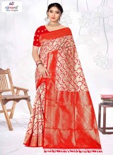 Exquisite Banarasi Cotton Saree with Traditional Elegance