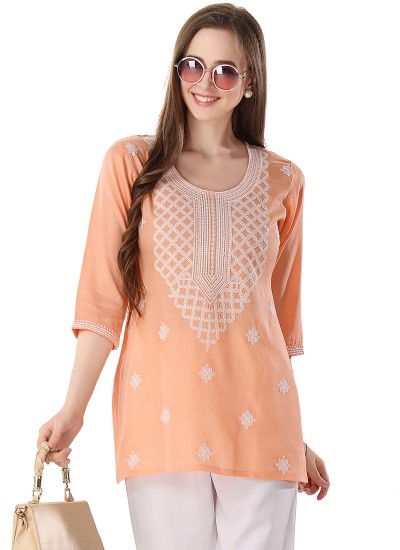 Festive Collection Chikan Kurtis – B2B Offers Manufacturers, Suppliers in Surat