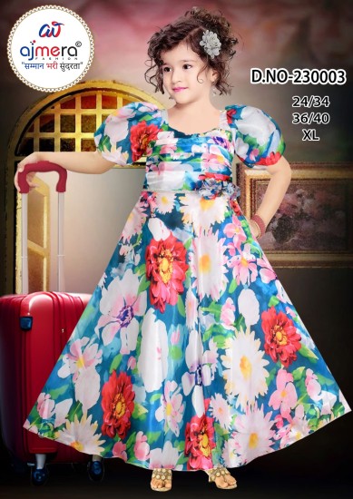 Kids Designer Dresses in Premium Fabrics – Ajmera Fashion Limited  Manufacturers, Suppliers in Surat