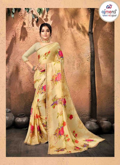 Lovable Chiffon Saree – Delightful Elegance with Chic Details Manufacturers, Suppliers, Exporters in Surat