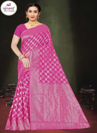 Luxurious Banarasi Cotton Silk Saree – Where Tradition Meets Modern Elegance Manufacturers, Suppliers, Exporters in Surat