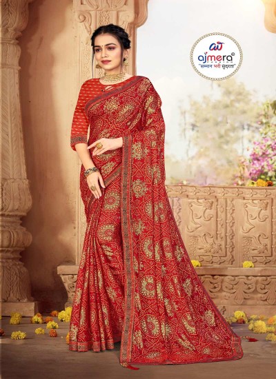 New Collection Chiffon Bandhani Saree – Timeless Tradition in Lightweight Elegance Manufacturers, Suppliers, Exporters in Surat