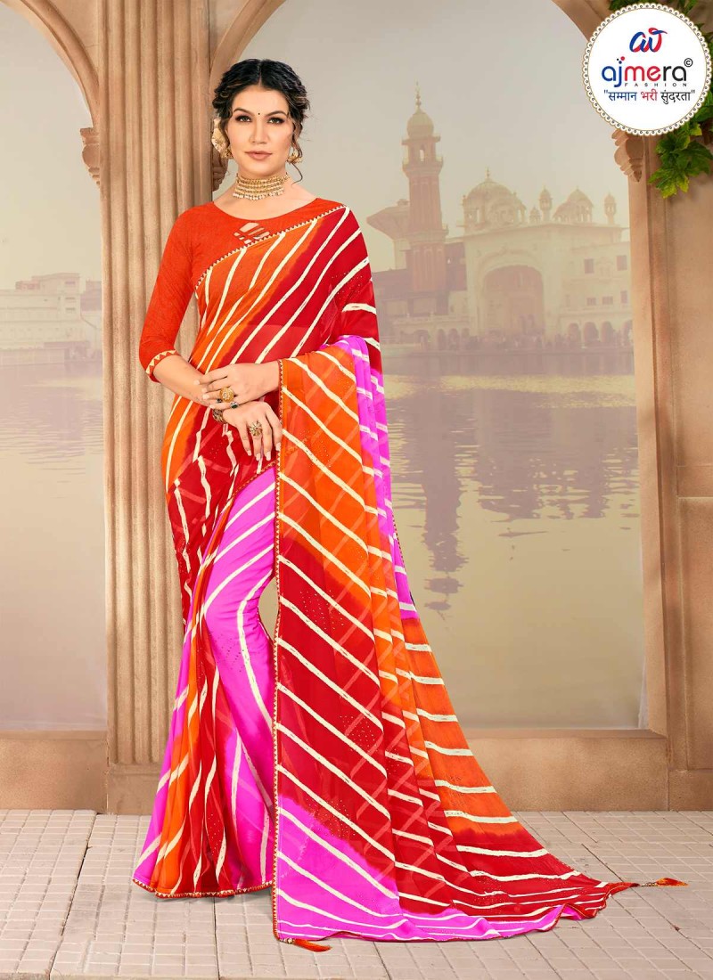New Trending Lahariya Saree Collection – Contemporary Chic by Ajmera ...