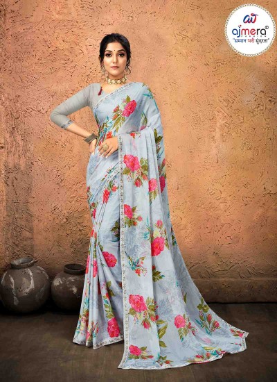 Nice Chiffon Saree – Elegant Simplicity with a Touch of Class Manufacturers, Suppliers, Exporters in Surat