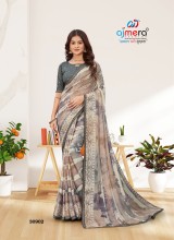Rangoli Chiffon (Workless)  Saree with Minimalistic Design AFPL(30902)